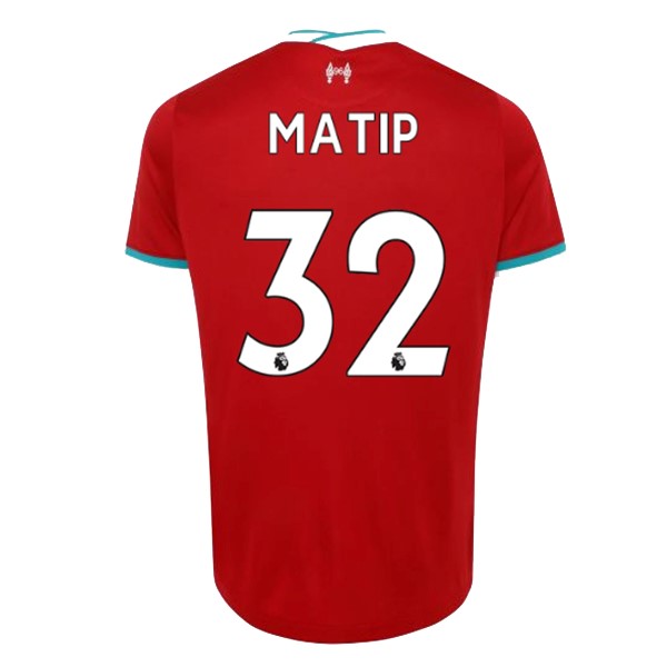 Camiseta Liverpool NO.32 Matip 1ª 2020-2021 Rojo